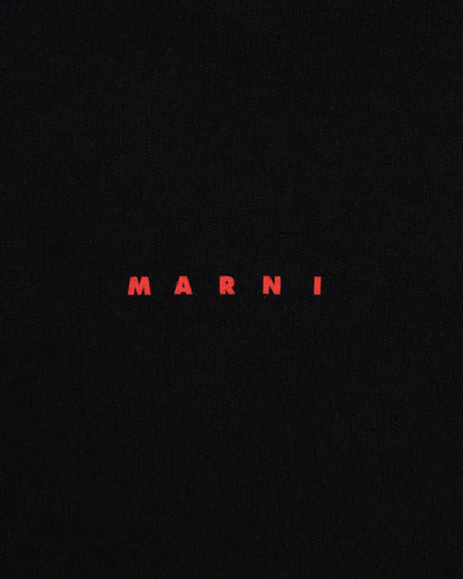 Marni Felpe chest logo black long sleeve t-shirt Marni
