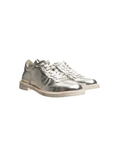 Maison Mihara Yasuhiro Wayne metallic silver derby sneakers Mihara Yasuhiro