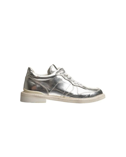 Maison Mihara Yasuhiro Wayne metallic silver derby sneakers Mihara Yasuhiro