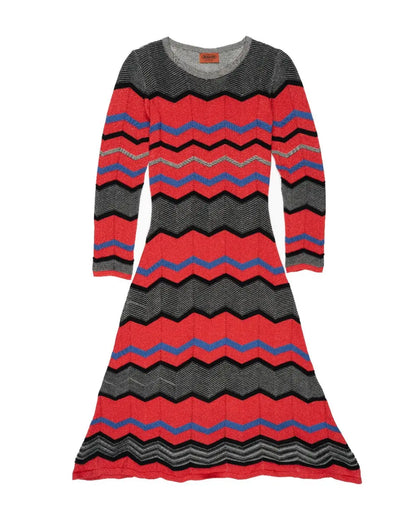 Missoni zigzag viscose full dress Missoni