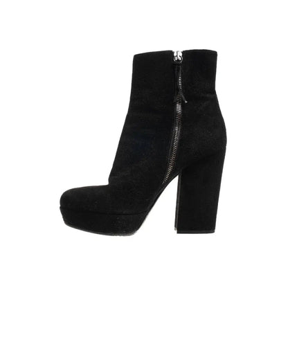 Miu Miu suede black ankle boots Miu Miu