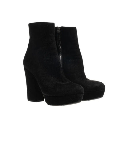 Miu Miu suede black ankle boots Miu Miu