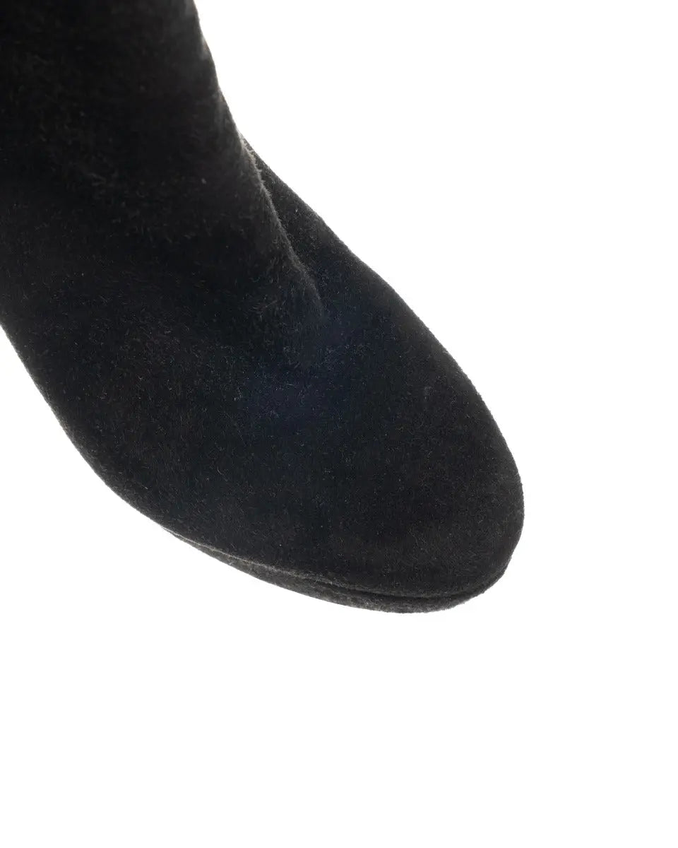 Miu Miu suede black ankle boots Miu Miu