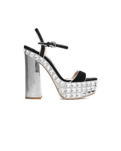 Miu Miu jeweled platform ankle heels Miu Miu