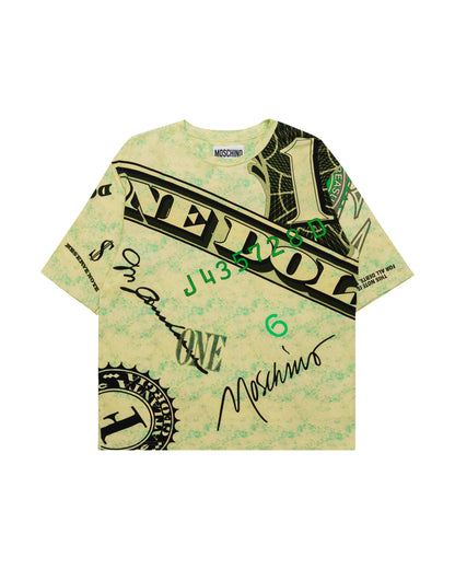 Moschino Couture! Dollar all-over printed t-shirt Moschino