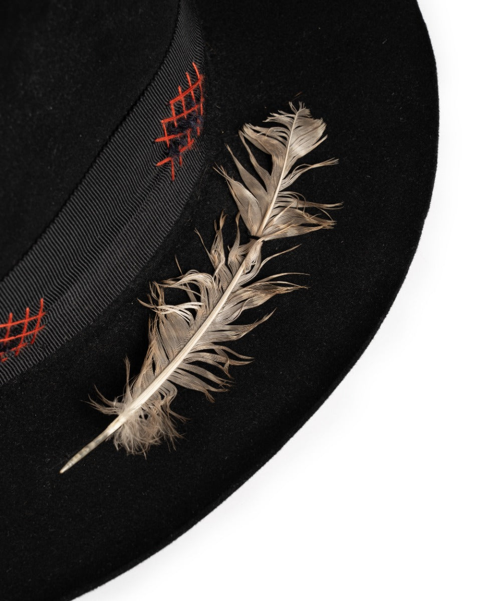 Nick Fouquet Landron Matches felted beaver fur black hat
