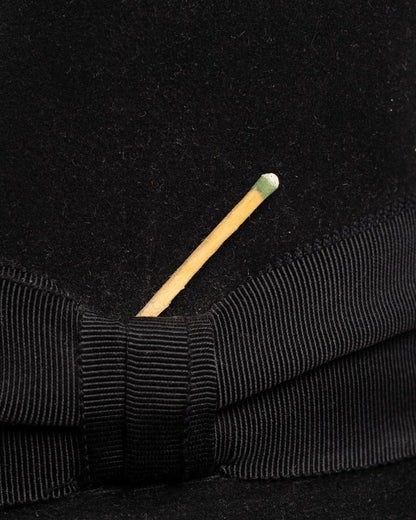 Nick Fouquet Landron Matches felted beaver fur black hat heathen.store.poland