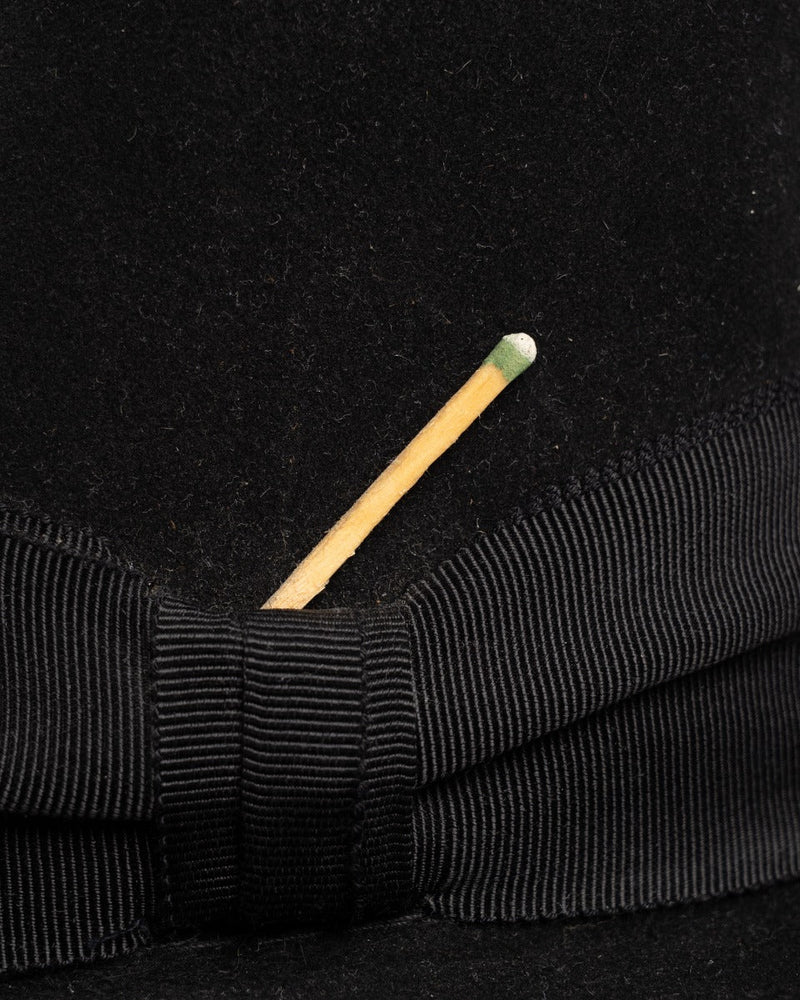Nick Fouquet Landron Matches felted beaver fur black hat thumbnail