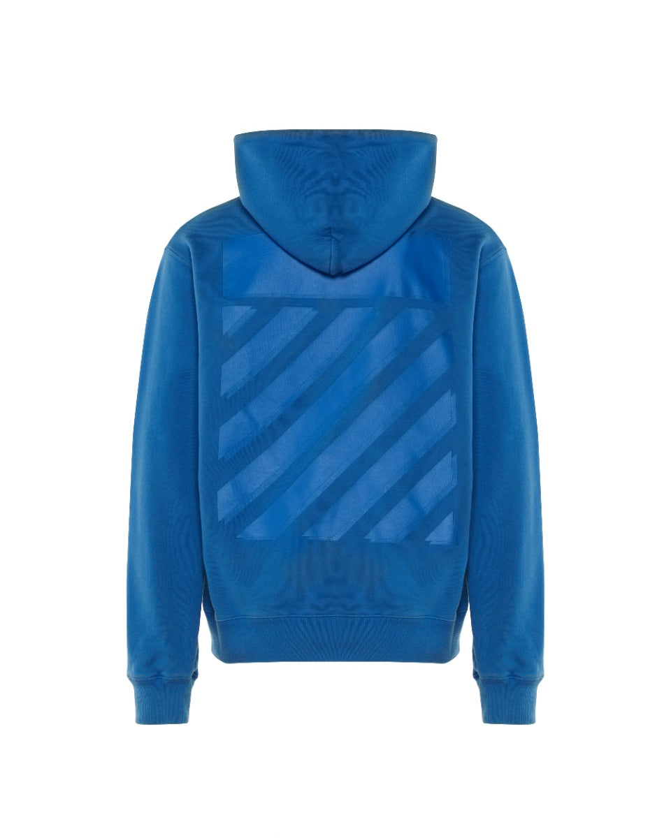 Off-White "SEASONAL" diagonal stripe tonal logo hoodie