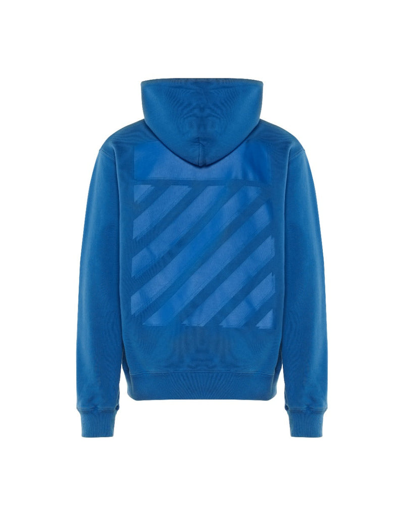 Off-White "SEASONAL" diagonal stripe tonal logo hoodie thumbnail