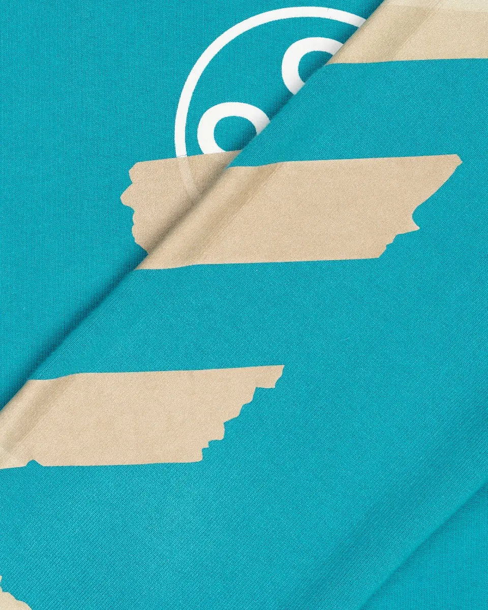 Off-White Tape Diag Arrow turquoise crewneck sweatshirt