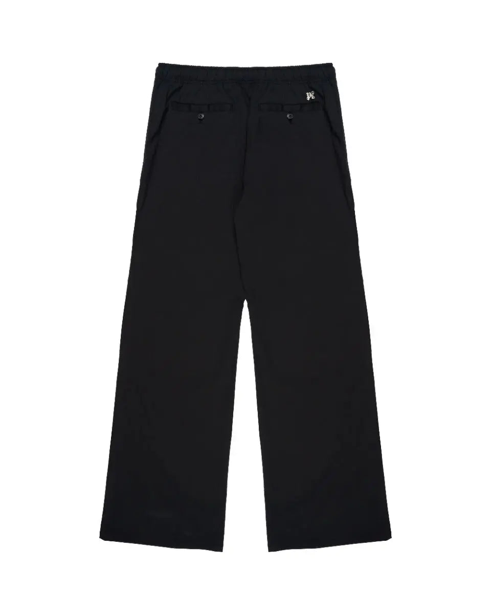 Palm Angels monogram-embroidered straight-leg trousers