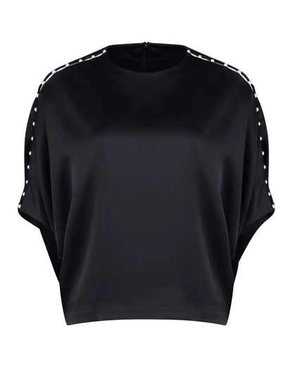 Chloé pearl embelished silk blouse Chloé