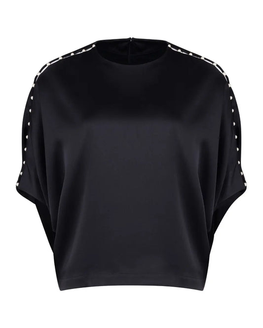 Chloé pearl embelished silk blouse Chloé