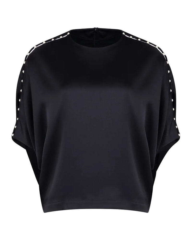 Chloé pearl embelished silk blouse thumbnail