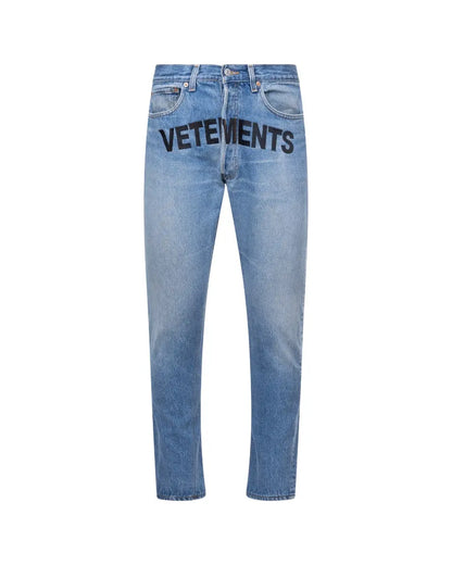 Vetements Levi's Vintage front embroidered logo jeans Vetements