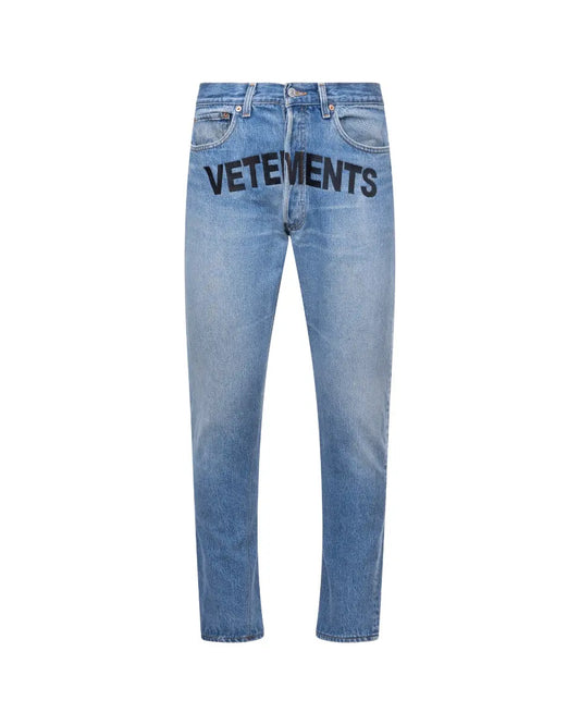 Vetements Levi's Vintage front embroidered logo jeans Vetements