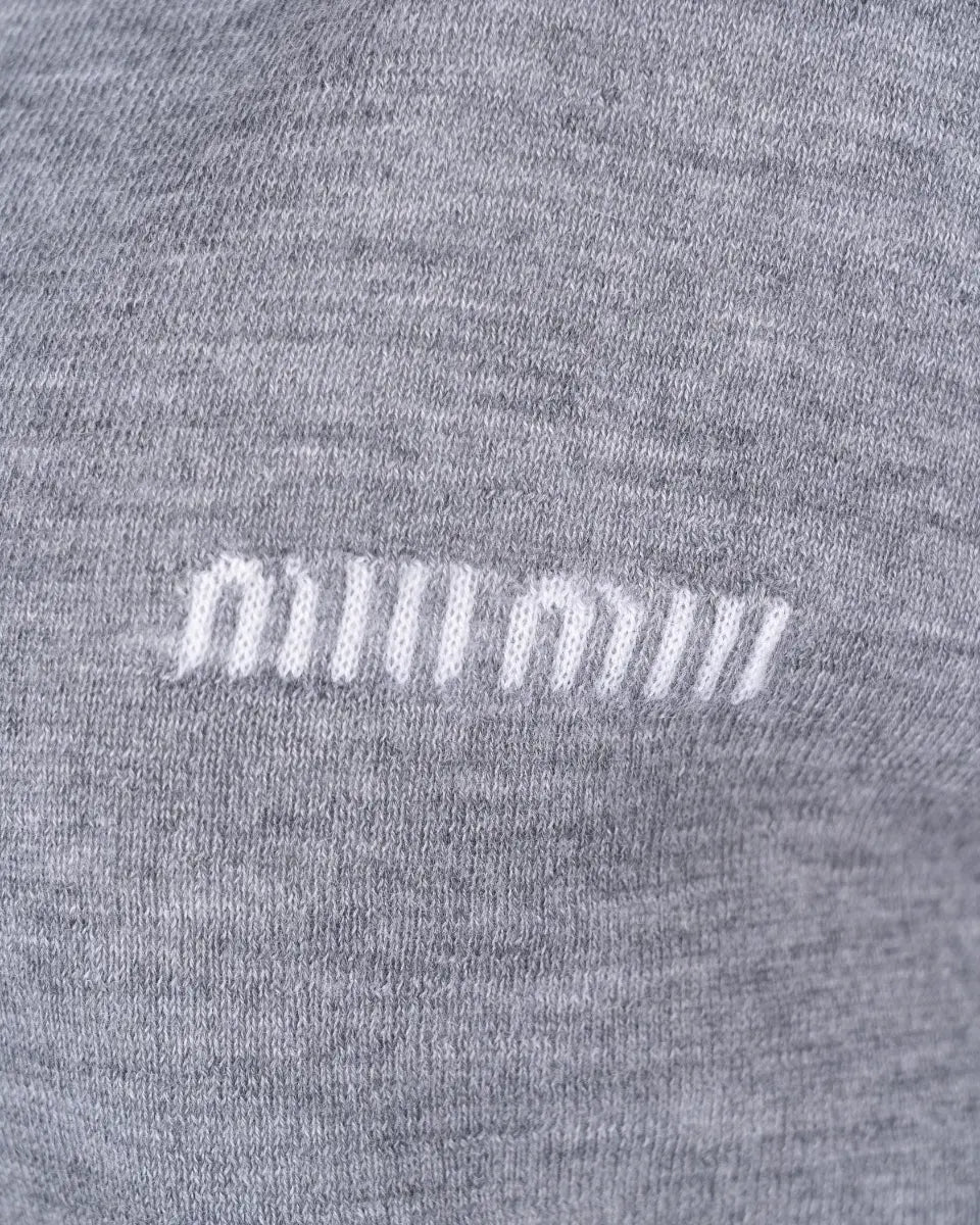 Miu Miu v-neck logo sweater Miu Miu