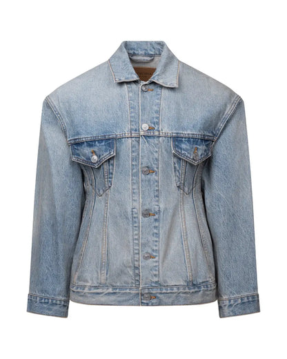 Balenciaga Garde-Robe Hourglass washed jeans jacket Balenciaga