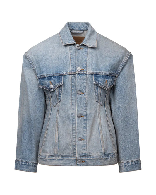 Balenciaga Garde-Robe Hourglass washed jeans jacket Balenciaga