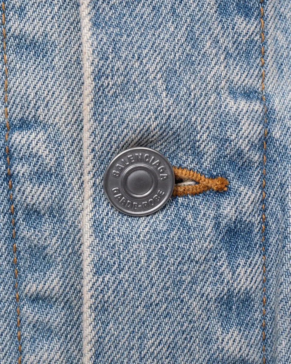 Balenciaga Garde-Robe Hourglass washed jeans jacket Balenciaga