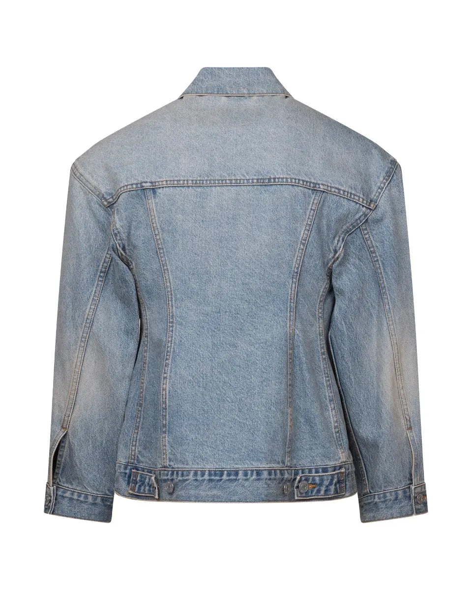 Balenciaga Garde-Robe Hourglass washed jeans jacket Balenciaga
