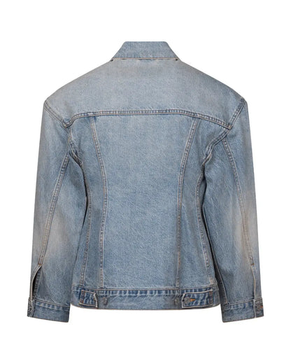 Balenciaga Garde-Robe Hourglass washed jeans jacket Balenciaga