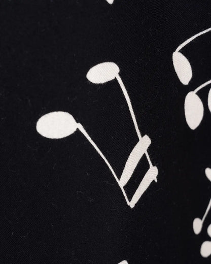 Saint Laurent "Palladium" music note long button-up shirt Saint Laurent