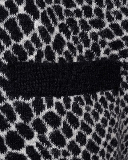 Saint Laurent Leopard pattern cardigan sweater Saint Laurent