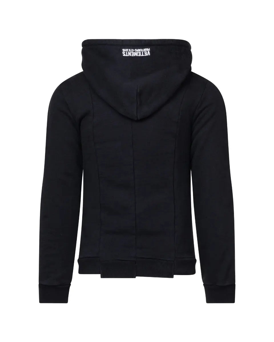 Vetements reconstructed metal-logo hoodie