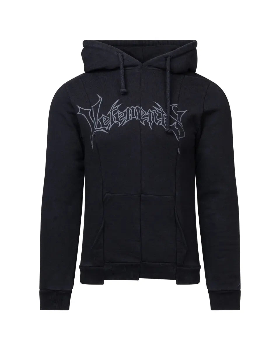 Vetements reconstructed metal-logo hoodie Vetements