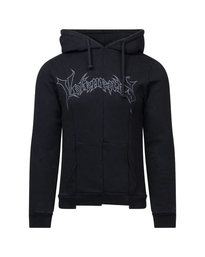 Vetements reconstructed metal-logo hoodie Vetements