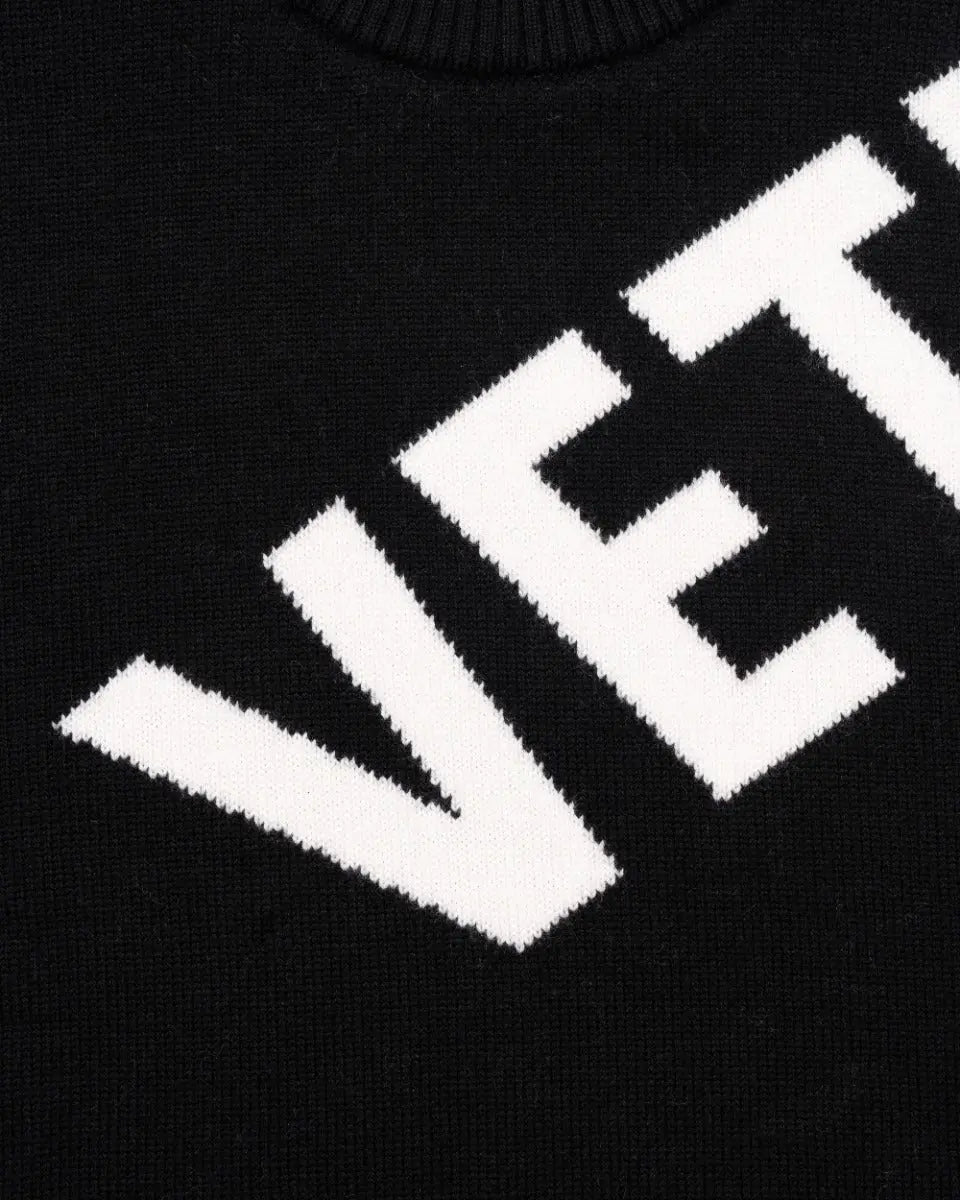 Vetements Intarsia logo knitted crewneck sweater