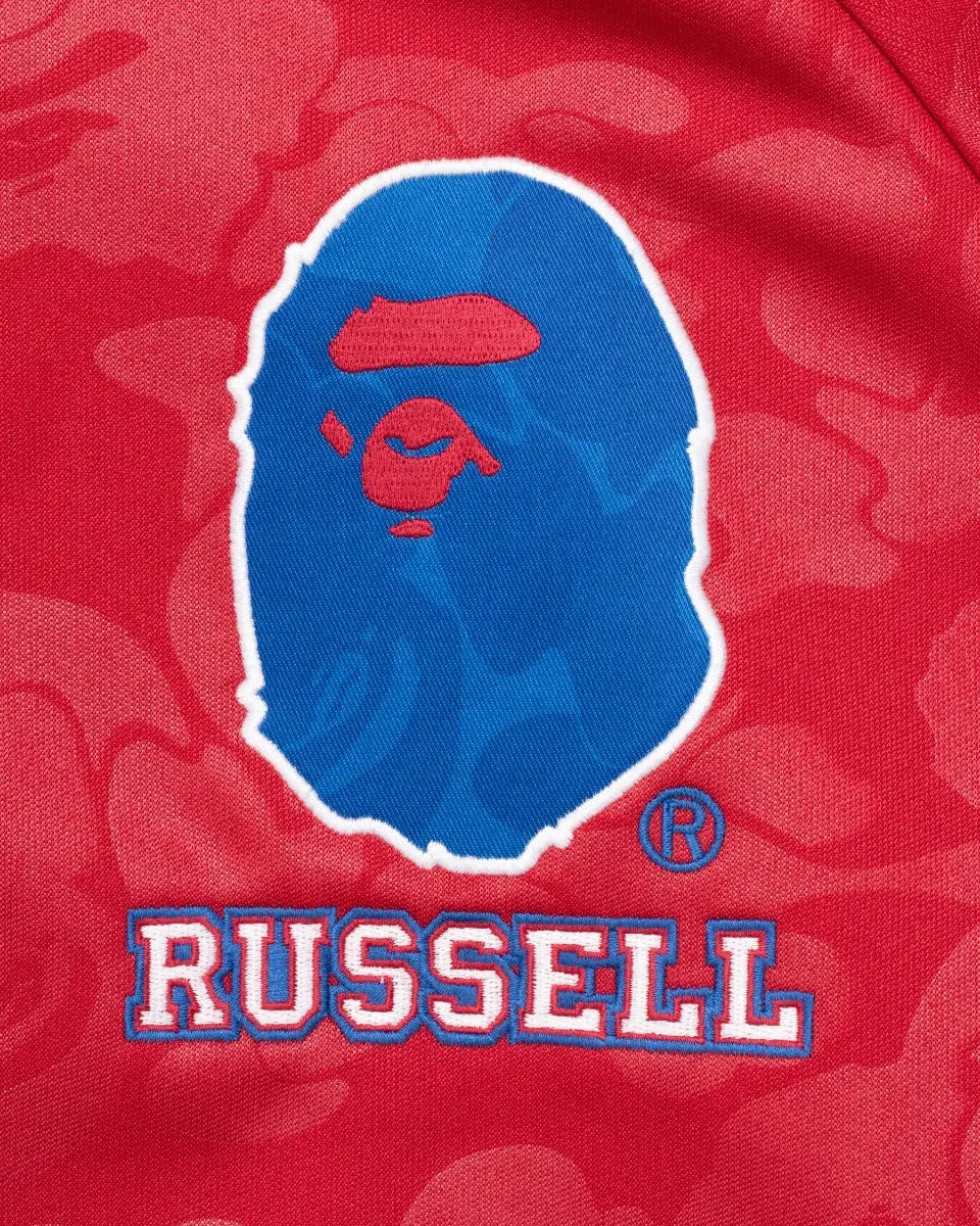 Bape x Russel spellout logo track jacket