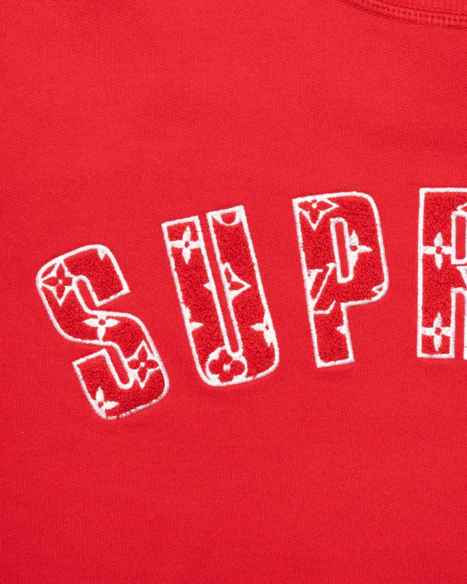 Louis Vuitton x Supreme Arc monogram logo crewneck sweatshirt