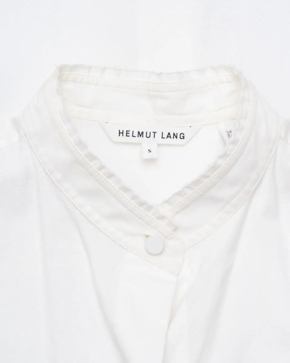 Helmut Lang Apron Panel laced sleeveless white top