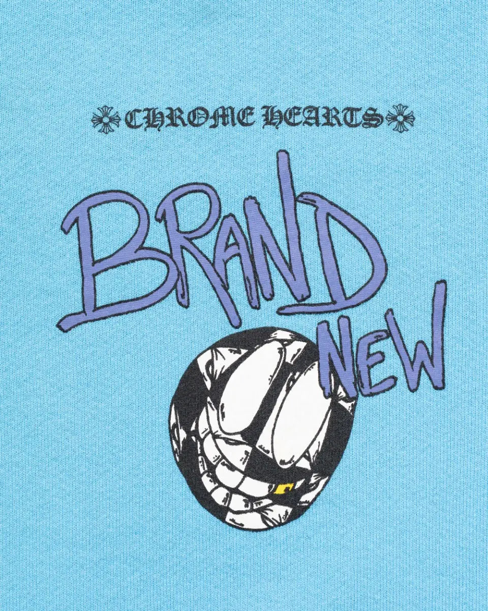 Chrome Hearts x Matty Boy "Brand New Brain"light blue crewneck sweatshirt
