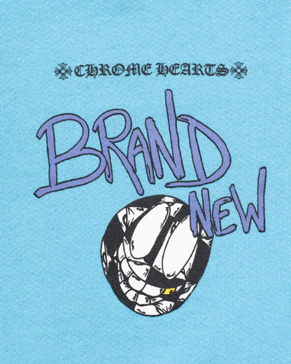 Chrome Hearts x Matty Boy "Brand New Brain"light blue crewneck sweatshirt Chrome Hearts