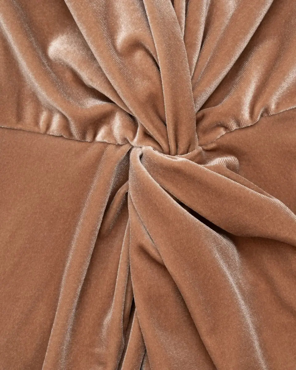 Sukienka wieczorowa welurowa Halston