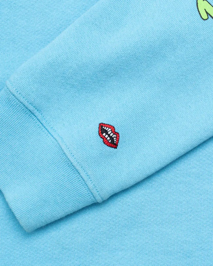 Chrome Hearts x Matty Boy "Brand New Brain"light blue crewneck sweatshirt Chrome Hearts