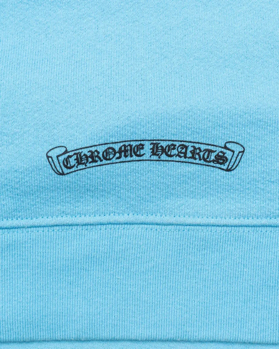 Chrome Hearts x Matty Boy "Brand New Brain"light blue crewneck sweatshirt Chrome Hearts