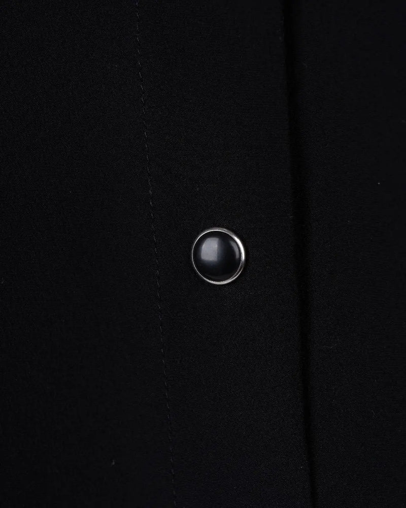Saint Laurent "Palladium" bead-button black silk shirt thumbnail