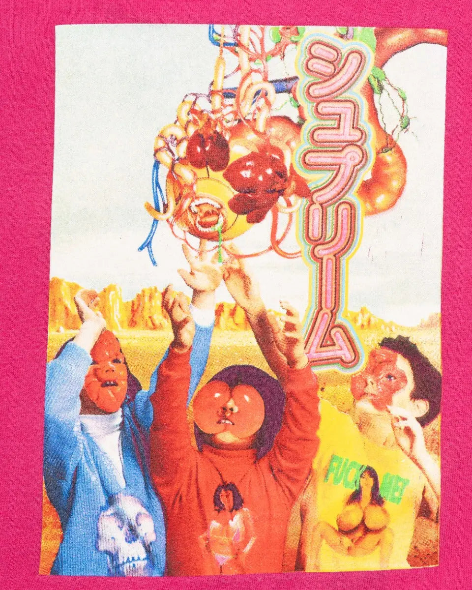 Supreme Sakintani La Norihiro hot pink t-shirt