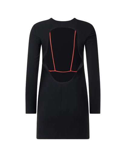 Alexander Wang open-back red strings long sleeve dress Alexander Wang
