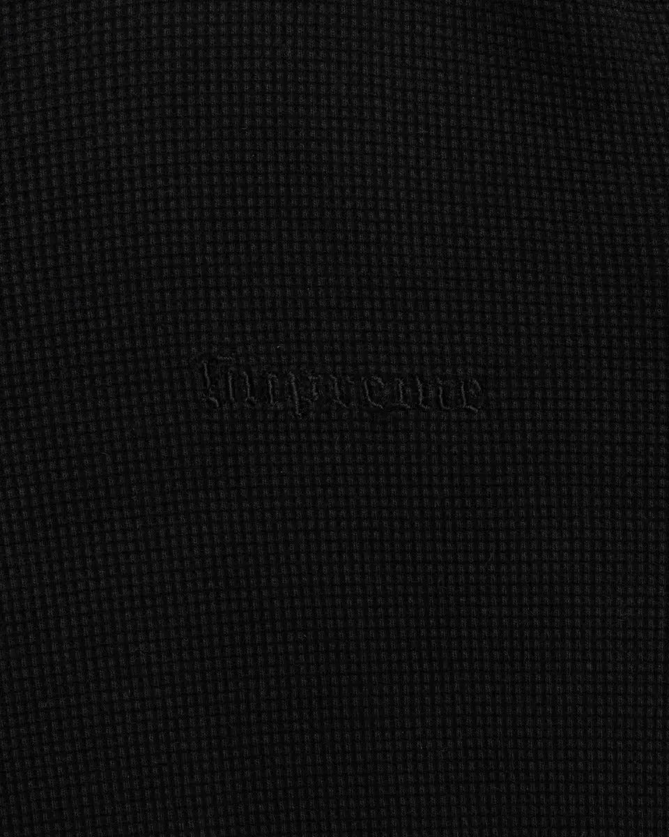 Supreme x Slayer waffle black cotton crewneck sweatshirt