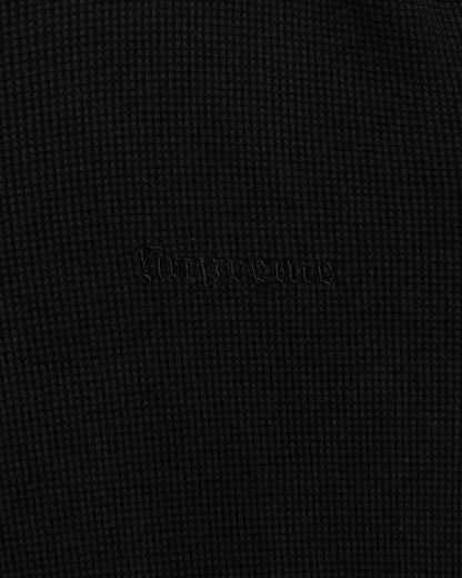 Supreme x Slayer waffle black cotton crewneck sweatshirt Supreme