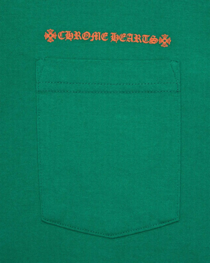 Chrome Hearts Exclusive Horseshoe logo green long sleeve t-shirt thumbnail