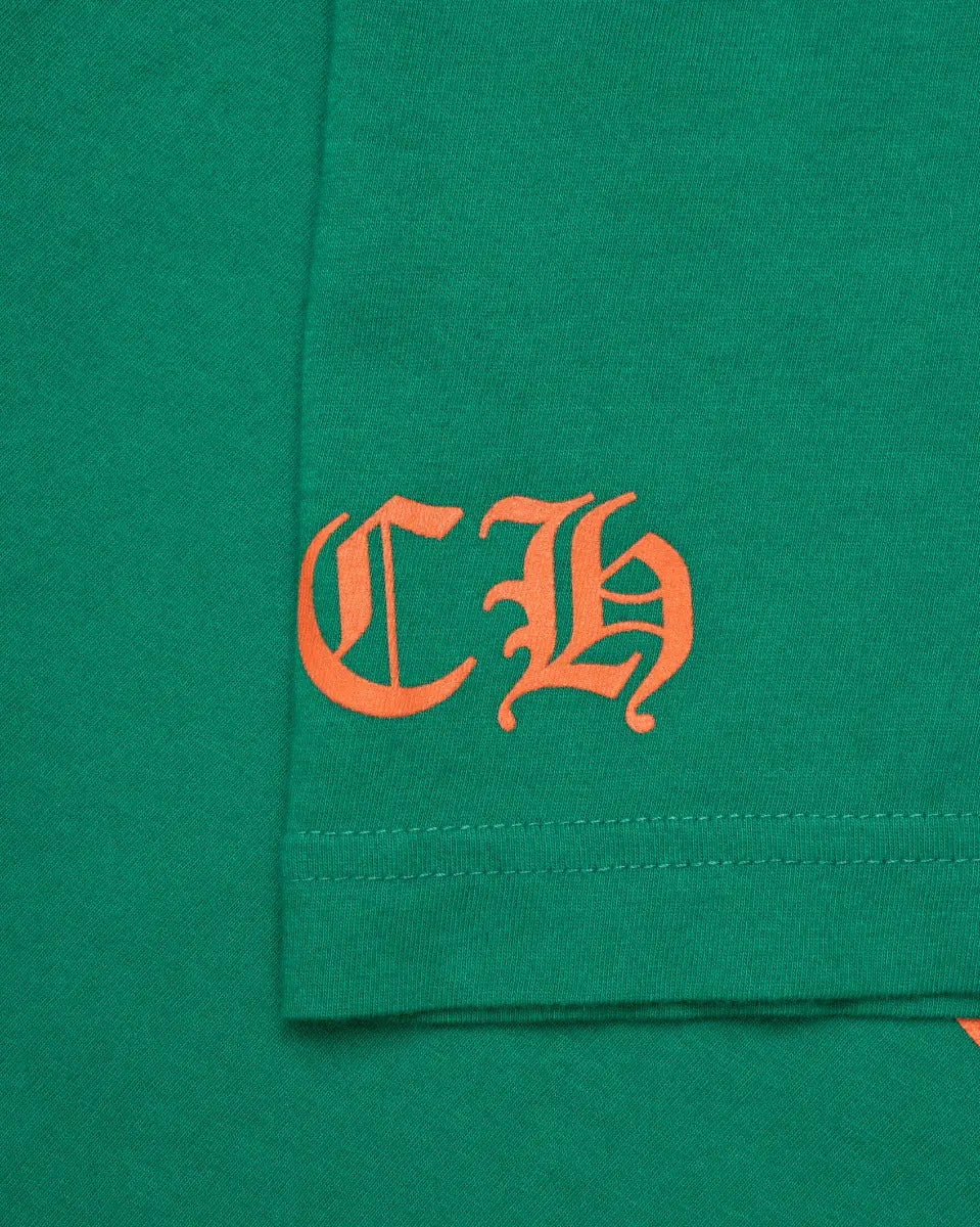 Chrome Hearts Exclusive Horseshoe logo green long sleeve t-shirt