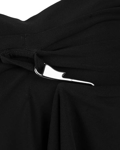 Plein Sud buckle viscose skirt Plein Sud
