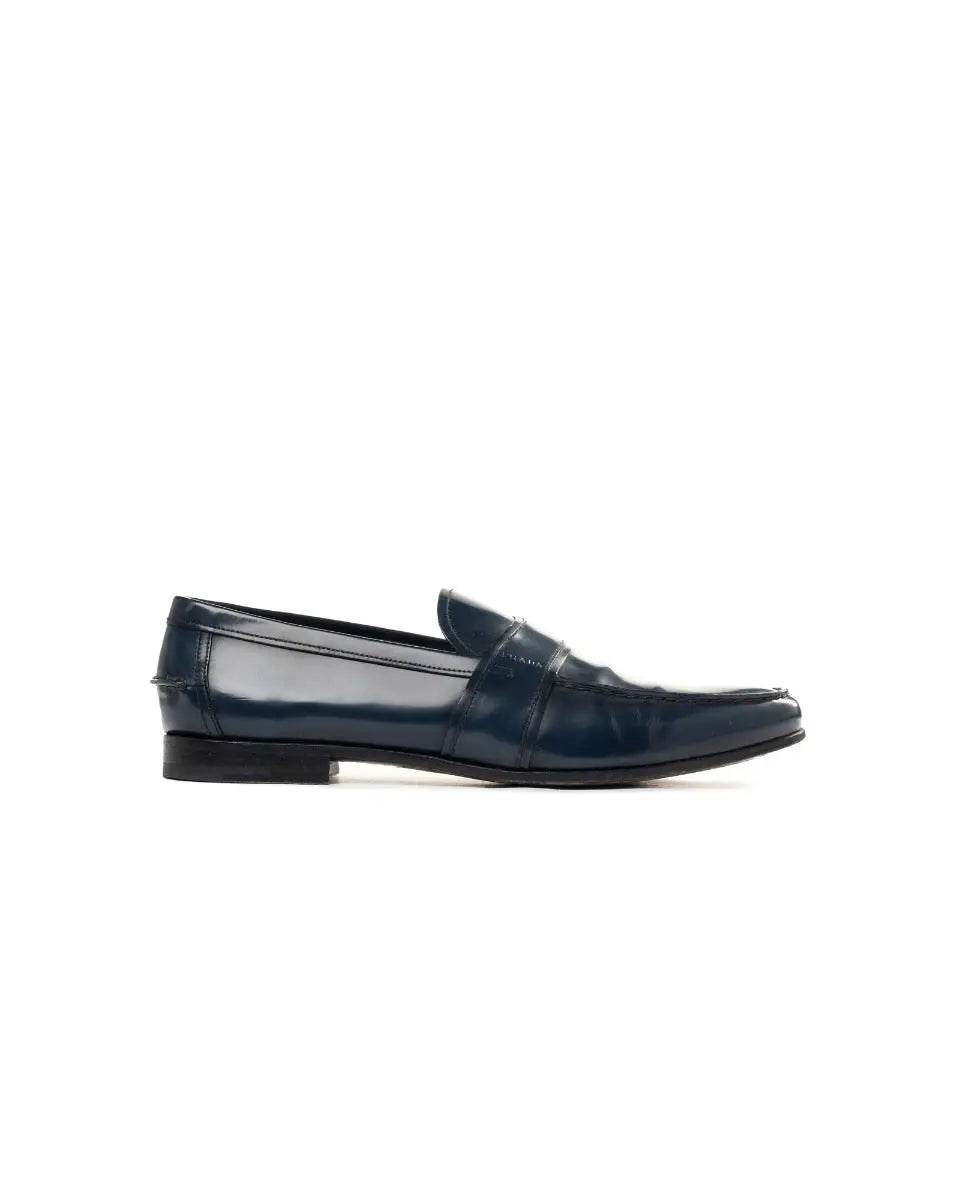 Prada "Sea Blue" leather loafers Prada